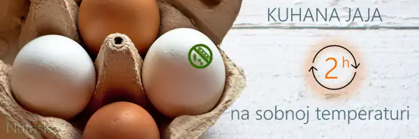 kuhana jaja na sobnoj temperaturi